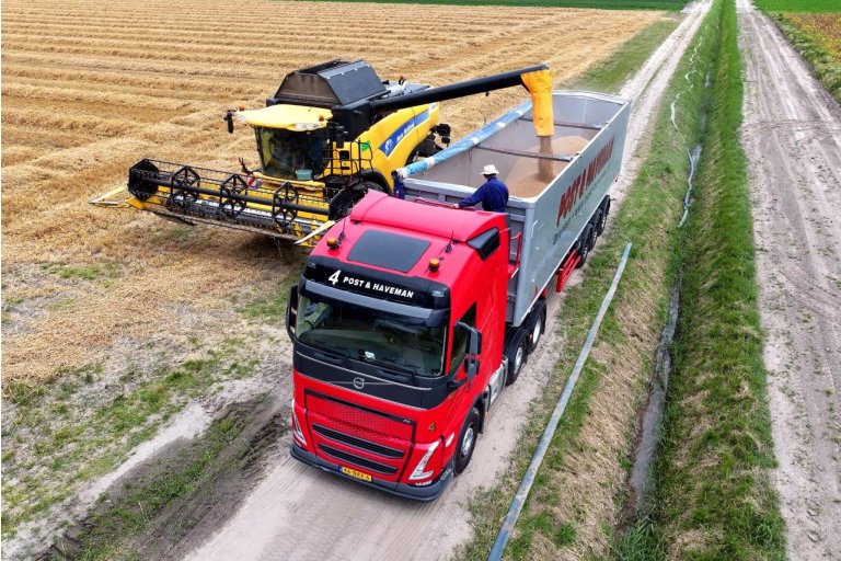 Graan uit combine
